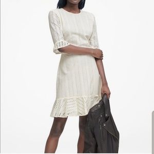 Banana Republic Fit&flare Eyelet Dress